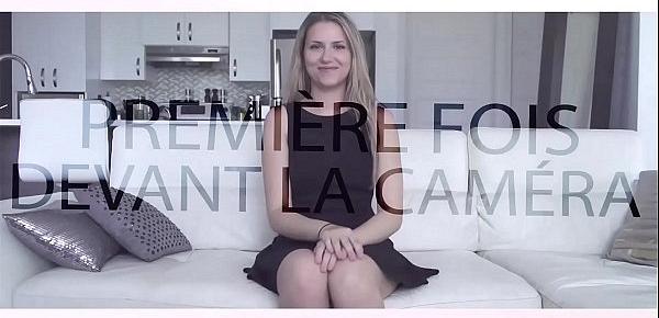  CASTING FRANCAIS - First time casting for Canadian amateur lesbian Vanessa Siera